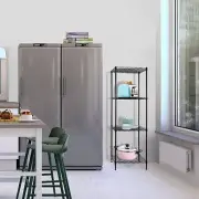 Modular Wire Storage Shelf 450 x 450 x 1800mm Steel Shelving in Black