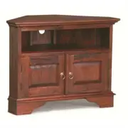 Jeremiah Hamptons Mahogany Corner TV Unit etu 2 doors Mahogany