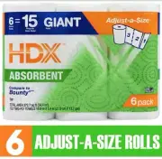6 Rolls Pack Paper Towels Rolls 140 Sheets Strong Absorbent COMPARE TO BOUNTY