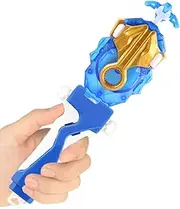 Bey Battling Blade Burst Launcher and Grip, B-184 Bey Launcher LR Left Right Spin DB Layer System Launcher Compatible with All Bey Burst Series-Blue