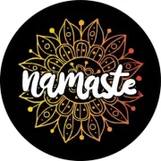 Namaste Yoga Mandala (orange) Spare Tire Cover ANY Size, ANY Vehicle, Camper, RV