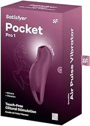 Pocket Pro 1 Air Pulse Vibrator, 12 Vibration Modes, 11 Intensities, Waterproof, Purple Sex Toys Vibrator Dildo Vibrater Sex Toysfemale Adult Toy Rabbit Thrusting Dildo Vibrators For Woman Rabbit