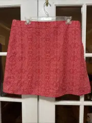 RipSkirt Hawaii Womens Size XL Boho Teaberry Red Wrap Skirt 14/16 Lightweight