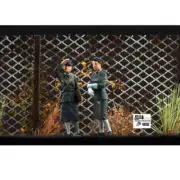 Homemade 1/72 WWII British Female Officers 2 Soldiers Finished Painted Model