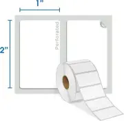 2x1" Direct Thermal Labels Barcode Adhesive Shipping Sticker fit for Rollo&Zebra