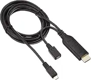ELPA MHL Host Cable, 6.6 ft (2 m), HDMI Converter, Supports Maximum Resolution 1080p Output, USB-MHL200P