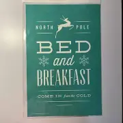 New Chalk Couture NORTH POLE BED & BREAKFAST Size C Transfer ~Christmas Reindeer