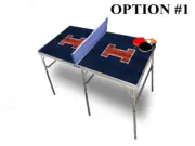University of Illinois Portable Table Tennis Ping Pong Folding Table w/Accessori