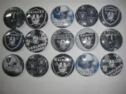 15 Raiders mix flat back buttons or pin badges cabochons embellishments magnets