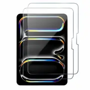 [2 Pack] For Apple iPad Pro 11 inch 2024 Screen Protector Tempered Glass Screen Protector - Case Friendly