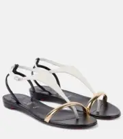 Christian Louboutin ATHINITA Athina T Strap Flat Gladiator Sandals Shoes $895