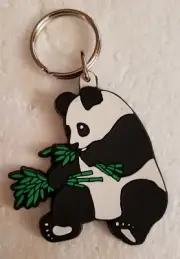 PANDA 3-D Rubber Key Ring - BULK DISCOUNT - 5 KEY RINGS