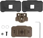 HANABASS Helmet Flashlight Holder Base Replacement Headlamp Mount for Universal Head Torch Easy to Use and Sturdy