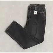 Desigual Men's 34x30 Alessandro Straight-Fit Button-Fly Jeans Cotton Black NEW