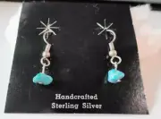 Sterling Silver Turquoise Artisan Crafted Earring Set - Certificate of Authentic