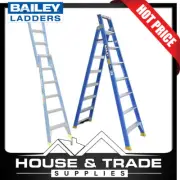 Bailey Ladder 2.4m | 3.8m 8 Step Dual Purpose Fibreglass 150kg FS13670