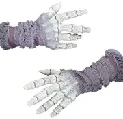 Ghastly Bone Hands With Gauze - Morris Costumes