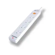 SANSAI PAD131P 4 Way Powerboard Master Switch Overload Protection 4 Standard 10A, 240V, 2400W Max
