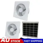 Solar 12V Exhaust Fan Wall Mounted Vent Fans Kitchen Bathroom Chicken/Duck Coop