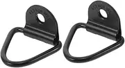 2pcs Carbon Steel Trailer Hook Ring Bolt-on d Ring Truck Cargo Anchor for Secure Lashing