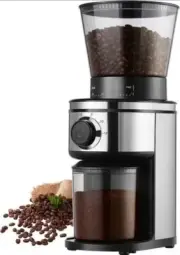 Ollygrin Coffee Bean Burr Grinder Electric Burr Mill Conical Coffee Grinder C...