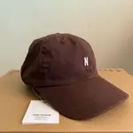 【極新】NORSE PROJECTS TWILL SPORTS CAP 老帽 美國製 咖啡色 N字