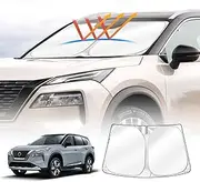 X-Car Windscreen Sun Shade for Nissan X-Trail Xtrail T33 2022-Onwards Blocks UV Rays Foldable Custom Wind Screen Sun Visor Protector
