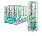 Arizona Green Tea with Ginseng & Honey, 22 fl oz (12 Pack)