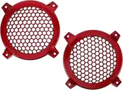 BESTYASH 2pcs Speaker Grill Cover - 4 Inch Mesh Round Subwoofer Grill Horn Guard Protective Case For Car Speaker Mounting Decorative