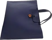 [ROMANSENTIAL] Laptop Bag Large Tote Bag Ladies Laptop Handbag Lap Top Bag Tote Bags with Compartments Laptop Purse for Women Laptop Storage Bag Tote Bag with Compartments Imitation Leather Navy