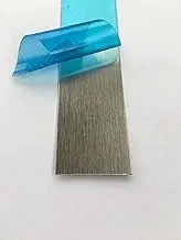Brushed Aluminium 2500 x 60 x 0.5 mm Self-Adhesive V2A Stainless Steel Sheet Metal Strips Stainless Steel Trim V2a Strips Stainless Steel Flat Strip Cover Strip Window Strip