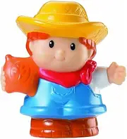 [Little People] Farmer (2005) - Replacement Figure - Classic Fisher Price Collectible Figures - Loose Out Of Package (OOP) - Zoo Circus Ark Pet Castle