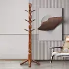 Coat Rack Freestanding Hall Tree Hanger With 9 Hooks Sturdy And Easy Assemble