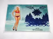 2015 Benchwarmer BETH WILLIAMS #26 Holiday Premium Blue Foil Variant/2 PLAYBOY