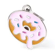 My Family Food Donut Pet ID Tag