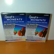 GLOSSY SPECIAL MOMENTS PHOTO PAPER FOR INK JET PRINTERS 40 SHEETS 4X6 NEW