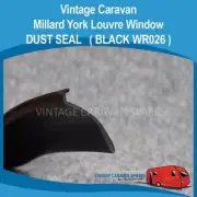 Millard York Louvre Window DUST SEAL Frame Rubber ( BLACK WR026 )