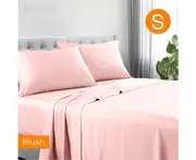 1200tc Hotel Quality Soft Cotton Rich Sheet Sets Pillowcases Silky Touch All Size Blush