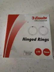 Esselte Office Essentials Hinged Rings. 10x 76mm. Code 377331.