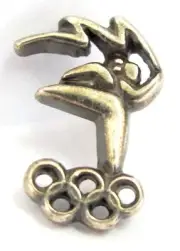BRASS TORCH RELAY LOGO SYDNEY OLYMPIC GAMES 2000 PIN BADGE COLLECT #360