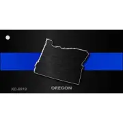 Oregon Thin Blue Line Novelty Metal Key Chain KC-8919
