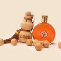 在飛比找松果購物優惠-35ml 阿里山檜木精油 + 台灣檜木葫蘆聞香瓶(大)-招財