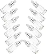 VILLFUL 12Pcs Essential Oil Dropper Bottles Portable Glass Bottles with Tight Seal for Storing Perfumes Essences DIY Blends Leak Design for Travel Home Use