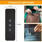 Rechargeable Clip On Bookmark Light Timer Mini LED Reading Lamp Portable Bedside