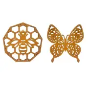 Hollow Honeybees Butterflys Shape Cup Mats Pads