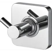 ICO Bath V71223 Volkano Vapor Double Robe Hook, Chrome