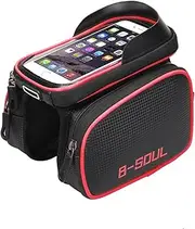 Bike Frame Bag, Bike dle Phone Holder, ycle Front Top Tube Pouch Cycling Crossbar Screen Stroage Bag Fit Cell Phone Phones Below 6.2''
