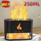 3D Flame Essential Oil Diffuser Aroma Humidifier 250ml USB Air Purifier Mist HOT