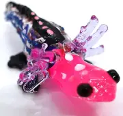 Axolotl Miniature Hand Blown Color Glass Art Figurines Animals Collectible Gift