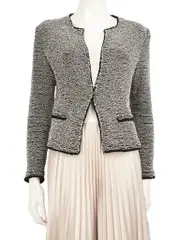 Tweed Round Neck Jacket